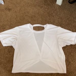 white workout top